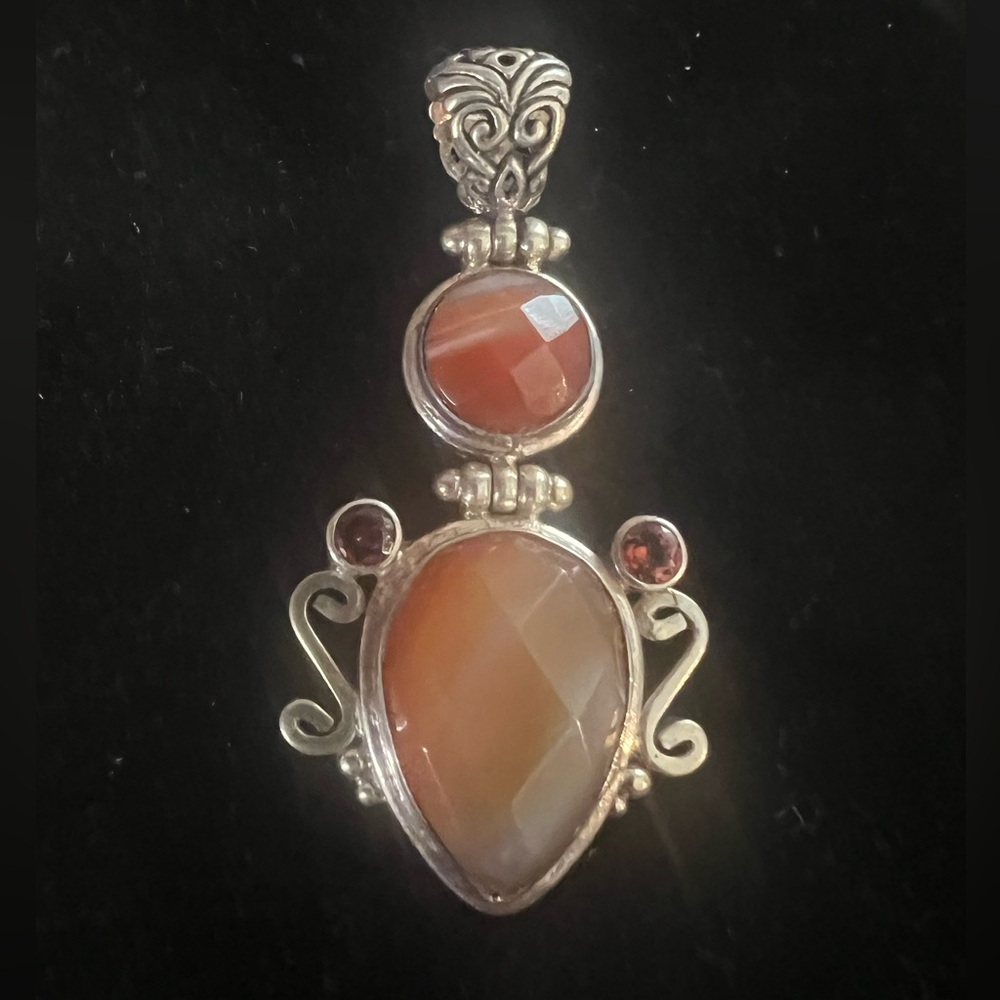 925 STERLING SILVER GEMSTONE PENDANT